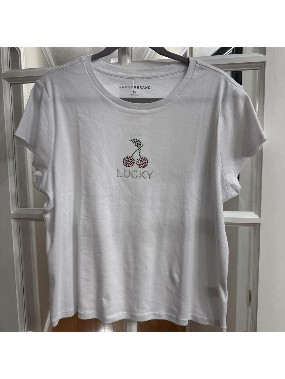Lucky Brand Women's White Tshirt